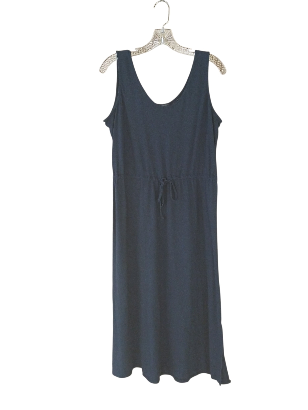 M & S Collection Navy Sleeveless Linen Blend Maxi Dress Size 16